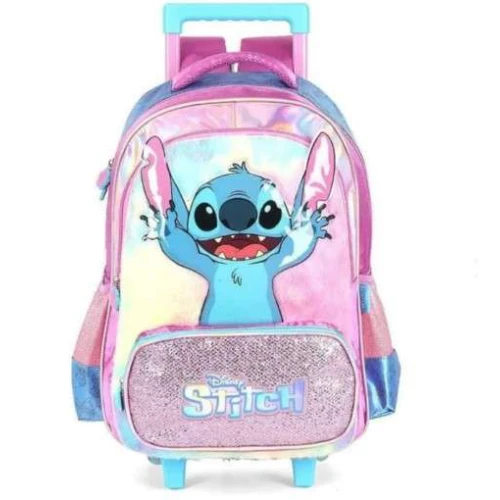 Mochila Stitch Azul com roda - Luxcel