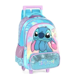 Mochila Stitch Azul com roda - Luxcel