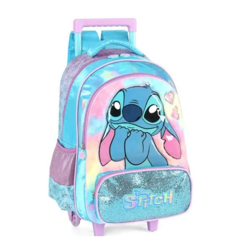 Mochila Stitch Azul com roda - Luxcel