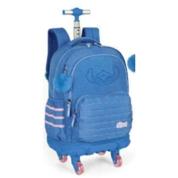 Mochila Stitch Azul com roda - Luxcel