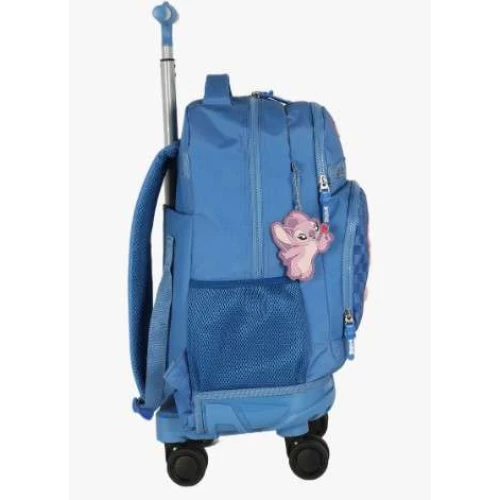 Mochila Stitch Azul com roda 360° - Luxcel