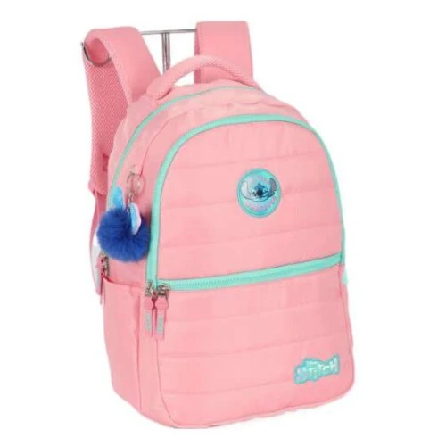 Mochila Sem Roda Stitch Salmão P/ Laptop- Luxcel