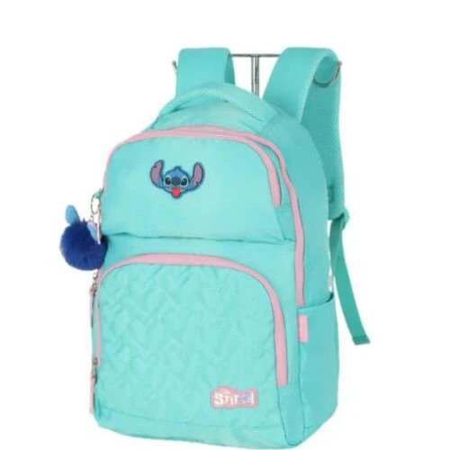 Mochila Sem Roda Stitch Turquesa P/ Laptop- Luxcel