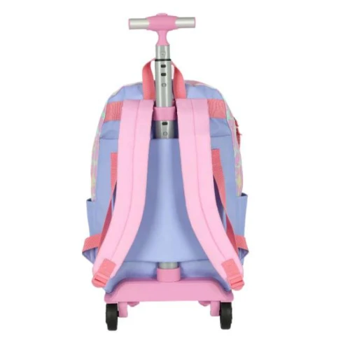 Mochila Stitch rosa com roda - Luxcel