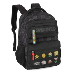 Mochila Super Mário preta- Luxcel