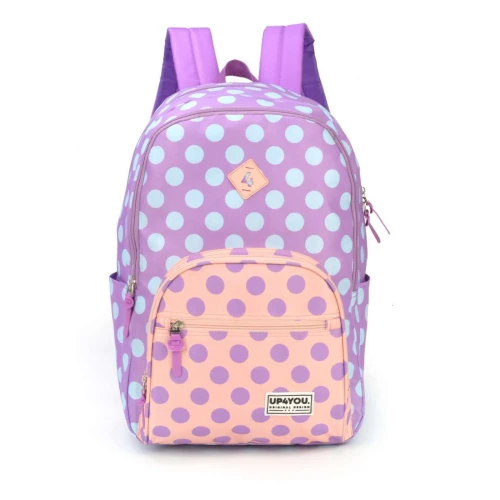 Mochila UP4YOU Poá Roxo - Luxcel