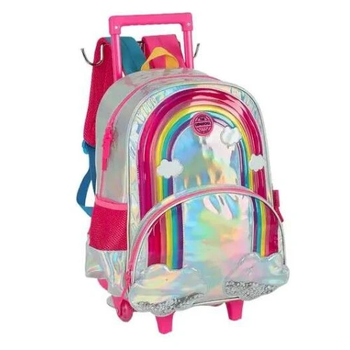 Mochila UP4YOU Prata Arco Iris - Luxcel