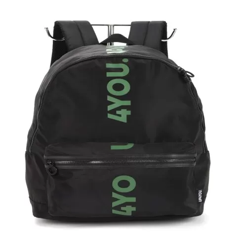 Mochila UP4YOU Preta com Verde - Luxcel