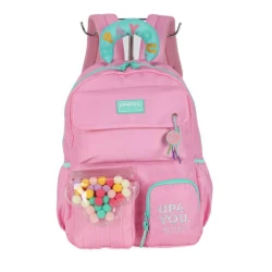 Mochila UP4YOU Rosa Pom Pom - Luxcel