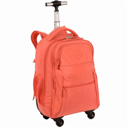 Mochila com Roda Crinckle Coral - Sestini Mochila com Roda Crinckle Coral - Sestini