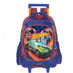 Mochila com Roda HotWeels Azul