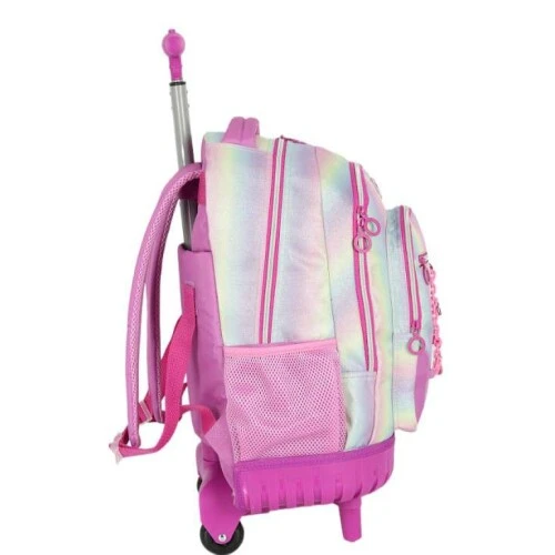 Mochila com Roda Luxcel Up4You Brilho MC49102UP Roxo - LUXCEL