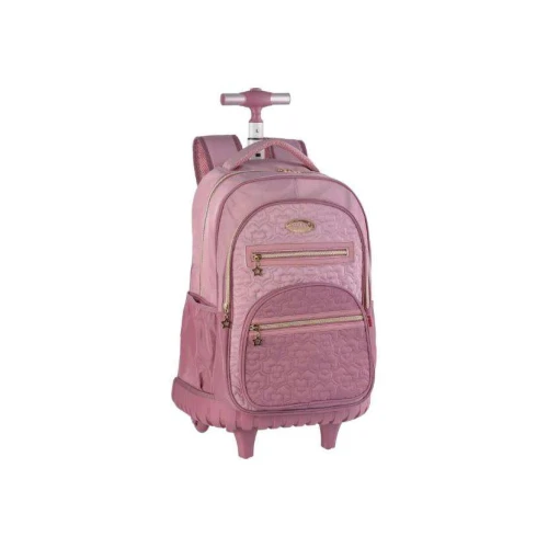 Mochila com Roda PackN'Go Metalassê Rose Antigo - Goal