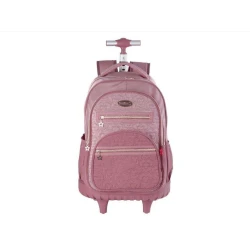 Mochila com Roda PackN'Go Metalassê Rose Antigo - Goal