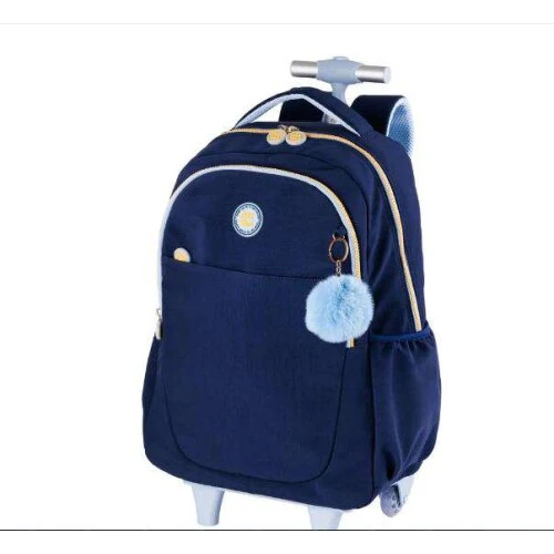 Mochila com Roda Packngo Crinkle Azul - Goal