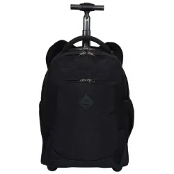 Mochila com Roda Rolling Crinckle Preto - Sestini