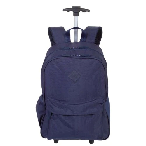 Mochila com Roda Rolling Crinkle Azul - Sestini