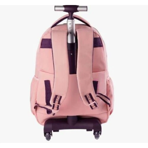 Mochila com Roda Rolling Crinkle Rosa - Sestini