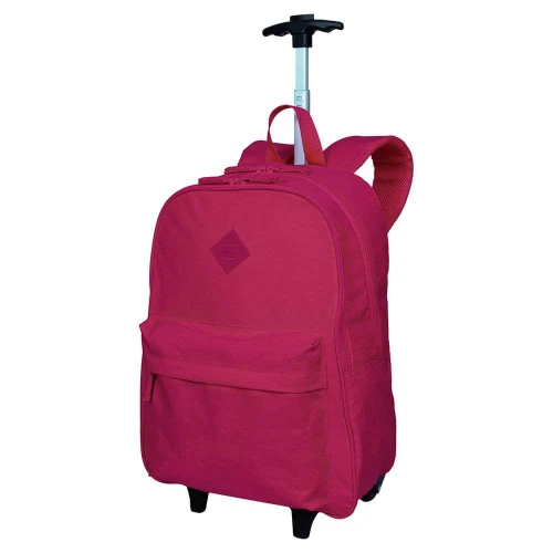 Mochila com Roda Rolling Crinkle Rosa - Sestini