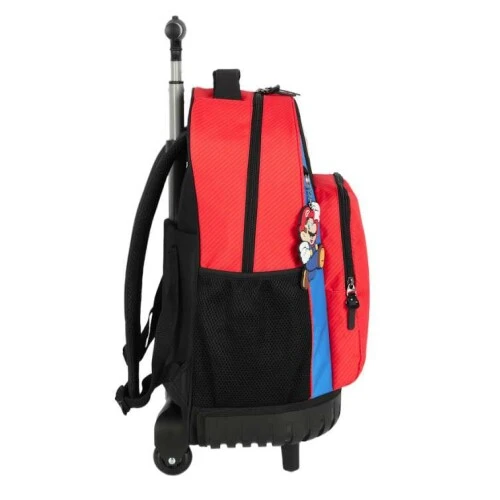 Mochila com Roda Super Mario Vermelha