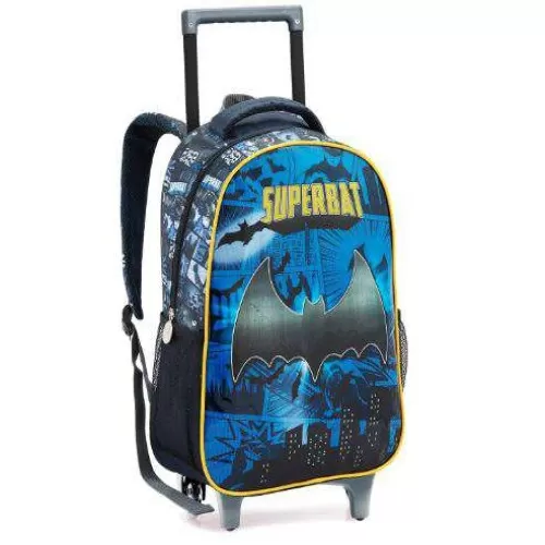 Mochila com Roda SuperBat Azul - Seanite