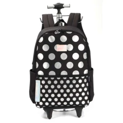 Mochila com Roda UP4YOU Poá Preta - Luxcel
