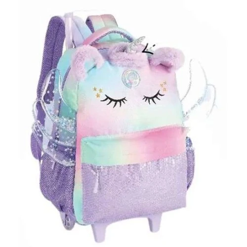 Mochila com Roda UP4YOU Unicórnio Violeta - Luxcel