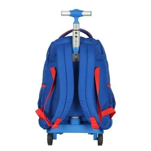 Mochila com Rodas Infantil Super Mario Bros Luxcel Resistente Azul Mochila com Rodas Infantil Super Mario Bros Luxcel Resistente Azul