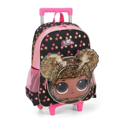 Mochila com Rodas LOL Surprise Preto - Luxcel