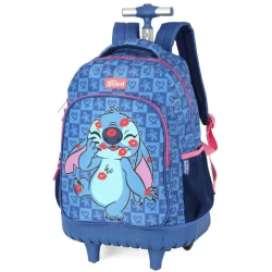 Mochila com Rodas Stitch Azul - Luxcel