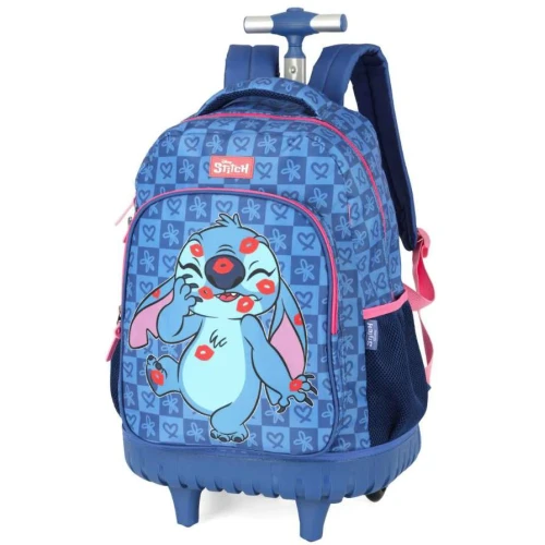 Mochila com Rodas Stitch Azul - Luxcel