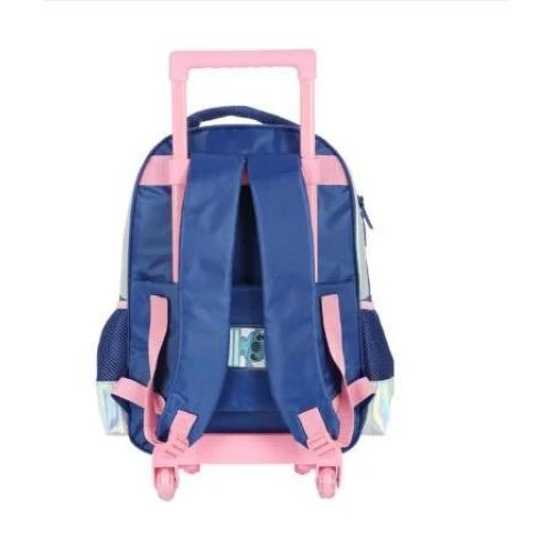 Mochila com Rodas Stitch Prata - Luxcel