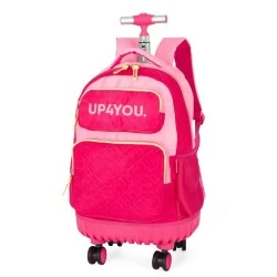 Mochila com roda UP4YOU Pink- Luxcel