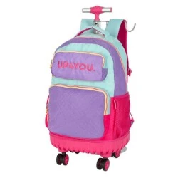 Mochila com roda UP4YOU Roxa - Luxcel