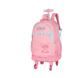 Mochila com rodas 360 Stitch Rosa - Luxcel