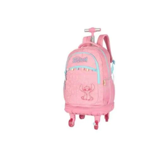 Mochila com rodas 360 Stitch Rosa - Luxcel Mochila com rodas 360 Stitch Rosa - Luxcel