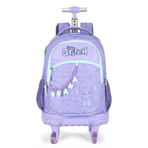 Mochila com rodas 360 Stitch Roxa - Luxcel