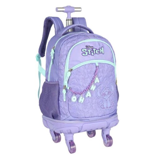 Mochila com rodas 360 Stitch Roxa - Luxcel Mochila com rodas 360 Stitch Roxa - Luxcel