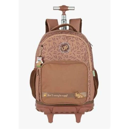 Mochila com rodas Capivara marrom - UP4YOU Mochila com rodas Capivara marrom - UP4YOU