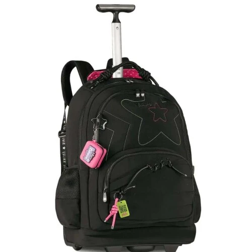 Mochila de Rodinha Juvenil Luluca Bonbon Clio Style c/ Compartimento para Notebook LU27029