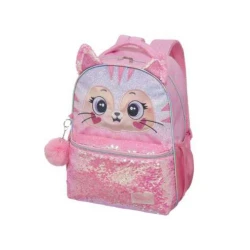 Mochila de costas Pack Me Kitten Rosa, gato