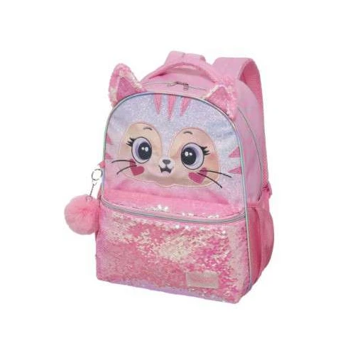 Mochila de costas Pack Me Kitten Rosa, gato