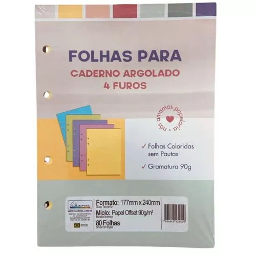 Monobloco 80 Folhas Coleg Colorido - Cadersil