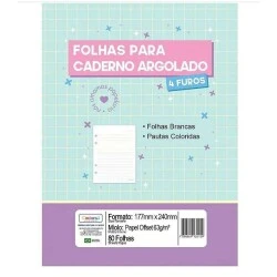 Monobloco 80 Folhas Colleg Branco - Cadersil
