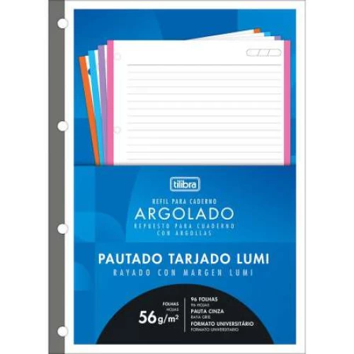 Monobloco 80 Folhas Tarjado Lumi - Academie Tilibra