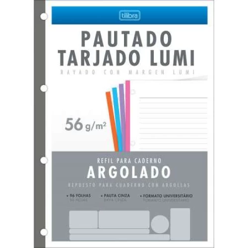 Monobloco 80 Folhas Tarjado Lumi - Academie Tilibra