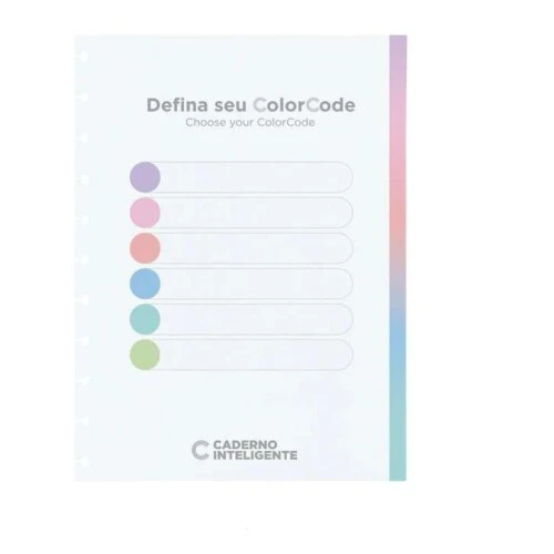 Monobloco Pautado Intelige Color  90g/m²  60 Folhas