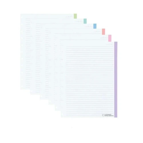 Monobloco Pautado Intelige Color  90g/m²  60 Folhas