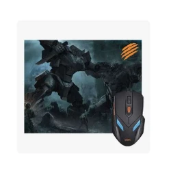Mouse Com Fio Oex War MC100 Kit Com Mousepad Game