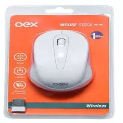 Mouse Stock MS-408 Branco - OEX